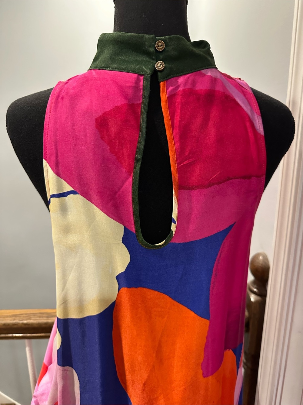 FARM Rio for Anthropologie - sleeveless maxi dress w/high neck; size M - Picture 6 of 13